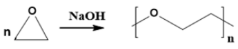 Poly(ethylene oxide) được tổng hợp theo phương trình hoá học sau:  Poly(ethylene oxide) được điều chế bằng phản ứng (ảnh 1)