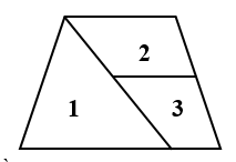 Quan sát hình vẽ sau: Hình vẽ trên có bao nhiêu hình thang? A. 2 B. 3 C. 4 D. 5 (ảnh 2)