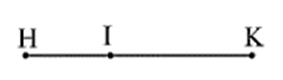 Cho hình vẽ dưới đây, biết \(HK = 12{\rm{ cm}}{\rm{, }}HI = 4{\rm{ cm}}{\rm{.}}\)  Độ dài đoạn thẳng \(IK\) là (ảnh 1)