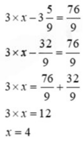 Tìm số tự nhiên x biết 3 × x -   (ảnh 1)