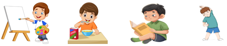 Các bạn dưới đây đang làm những hoạt động gì? (ảnh 1)