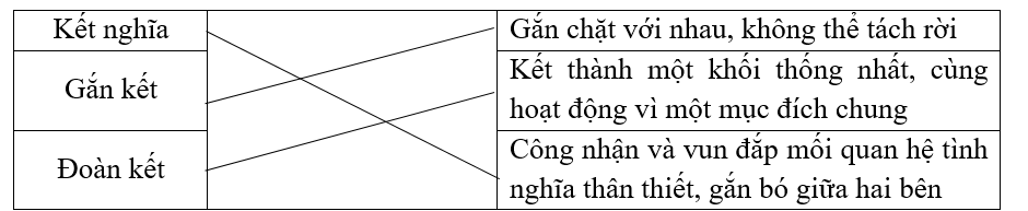 Nối các từ với nghĩa phù hợp. (ảnh 1)