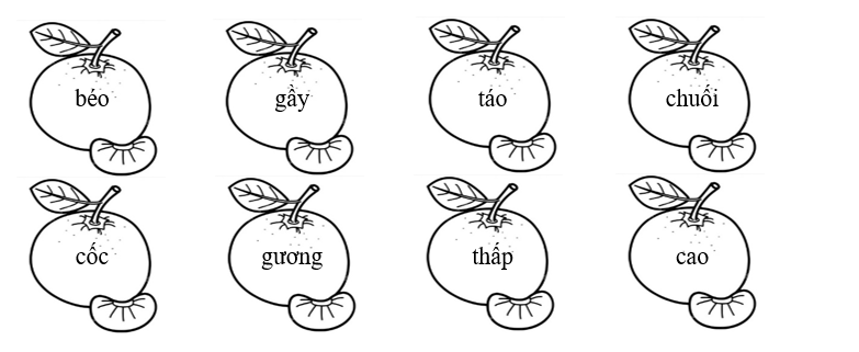 Em hãy:  a)    Tô màu xanh vào những từ chỉ đặc điểm, màu đỏ vào những từ chỉ sự vật: (ảnh 1)