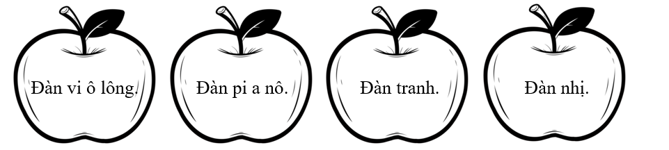 Tô màu vào loại đàn được nhắc đến trong bài đọc. (ảnh 1)