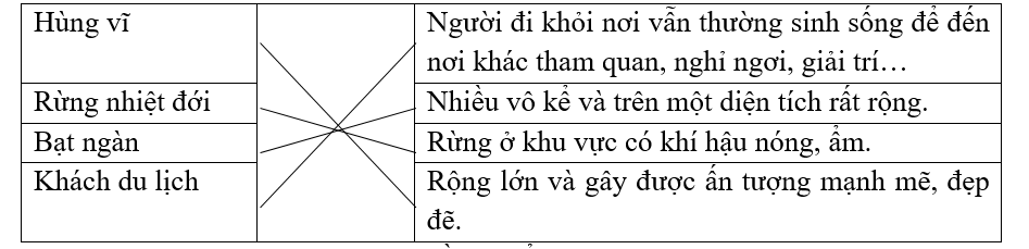 Nối các từ với nghĩa phù hợp. (ảnh 1)