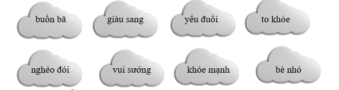 Em hãy nối để được cặp từ trái nghĩa: (ảnh 1)