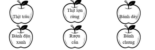 Tô màu vào những từ chứa món ăn truyền thống của người dân Đà Lạt: (ảnh 1)