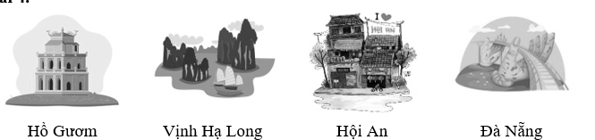 Em hãy viết tên các địa danh có trong các hình ảnh sau: (ảnh 2)