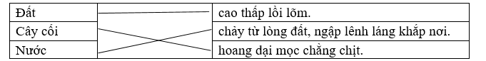 Nối sự vật với đặc điểm được miêu tả trong truyện. (ảnh 1)
