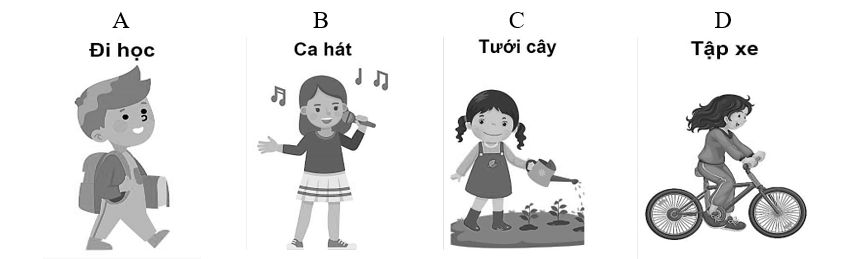 Trong các hành động sau, hành động nào thuộc nhóm hành động làm việc nhà? (ảnh 1)