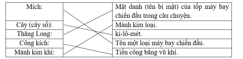 Nối từ với cách giải nghĩa phù hợp. (ảnh 1)