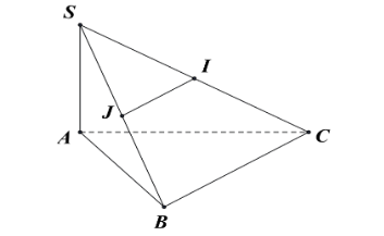 Cho hình chóp S.ABC có SA ^ (ABC) và đáy ABC là tam giác vuông tại B. Gọi I; J lần lượt là trung điểm của SC; SB. Khẳng định nào sau đây đúng?  	 (ảnh 1)