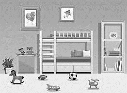 Quan sát tranh, em hãy tìm và viết tên 5 món đồ chơi.  (ảnh 1)