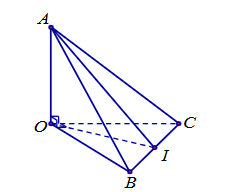 Tính góc nhị diện [A, BC, O].  (ảnh 1)