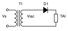 Trong sơ đồ tải R, diode D1 sẽ dẫn ở các thời điểm: (C) (ảnh 1)