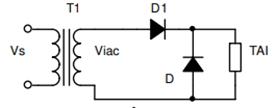 Trong sơ đồ tải R+L, diode D1 sẽ dẫn ở các thời điểm: (B) (ảnh 1)