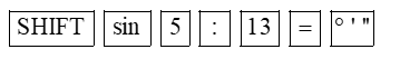 Cho tam giác A B C có A B = 5 c m , B C = 12 c m và C A = 13 c m . Tính số đo góc C (làm tròn kết quả đến phút). (ảnh 2)