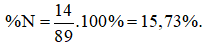 Phần trăm khối lượng của nguyên tố nitrogen trong alanine là A. 15,73%. B. 18,67%. C. 15,05%. D. 17,98%. (ảnh 1)