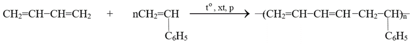 Dãy gồm các chất được dùng để tổng hợp cao su Buna-S là A. CH2=C(CH3)−CH=CH2, C6H5CH=CH2. B. CH2=CH−CH=CH2, C6H5CH=CH2. C. CH2=CH−CH=CH2, lưu huỳnh. D. CH2=CH−CH=CH2, CH3−CH=CH2. (ảnh 1)