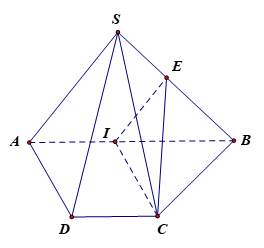 Cho hình chóp S.ABCD có đáy ABCD là hình thang với AB là đáy lớn. Biết AB = 5a, CD = 2a. Gọi E là điểm thuộc cạnh SB thỏa mãn E S E B = m n với m n là phân số tối giản. Biết CE song song với mặt phẳng (SAD). Tính 2m + 3n. (ảnh 1)