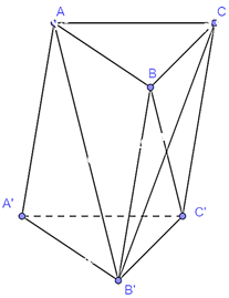 (Trả lời ngắn) Cho hình lăng trụ tam giác ABC.A'B'C' có (AA' ) =a,(AB)=b và (AC)=c. Hãy biểu diễn các vectơ sau qua các vecto (ảnh 1)