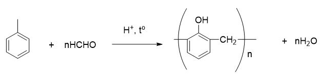 Nhựa phenol formaldehyde được điều chế bằng cách đun nóng phenol (dư) với dung dịch A. HCOOH trong môi trường acid. B. CH3CHO trong môi trường acid. C. CH3COOH trong môi trường acid. D. HCHO trong môi trường acid. (ảnh 1)