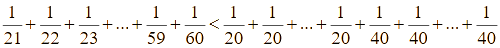 Chứng minh rằng 11/15 < 1/21 + 1/22 + 1/ 23 (ảnh 4)