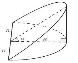 Có một cốc nước thủy tinh hình trụ, bán kính trong lòng đáy cốc là 6 cm, chiều cao lòng cốc là (ảnh 2)