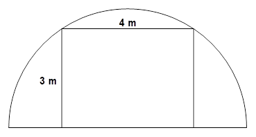      1. Trong mặt phẳng tọa độ \(Oxy,\) cho điểm \(A\left( {2;\,\,3} \right).\) Thực hiện phép quay \(90^\circ \) ngược chiều kim đồng hồ quanh gốc tọa độ. Xác định tọa độ của điểm \(A\) sau khi quay.       2. Người ta muốn dựng khung cổng hình chữ nhật rộng \(4{\rm{\;m}}\) và cao \(3{\rm{\;m}}{\rm{,}}\) bên ngoài được bao bởi một khung thép dạng nửa đường tròn.  Tính chiều dài (đơn vị mét) của đoạn thép làm khung nửa đường tròn đó. (ảnh 1)