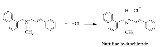 Naftifine là một chất có tác dụng chống nấm. Naftifine có cấu tạo như hình dưới:   a. Naftifine là amine bậc ba. b. Naftifine thuộc loại arylamine. c. Tổng số nguyên tử carbon trong naftifine là 20. d. Naftifine có thể tác dụng với hydrochloric acid tạo thành muối.  (ảnh 2)