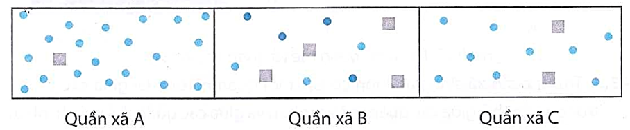 Các kí hiệu trong hình dưới đây biểu thị các loài sinh vật khác nhau. (ảnh 1)