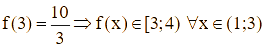 Cho phương trình ln(3x - mx + 1) = ln(-x^2 + 4x + 3) (ảnh 4)