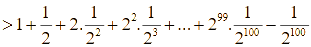 Chọ A = 1 + 1/2 + 1/3 + 1/4 + + 1/(2^100 - 1) (ảnh 1)