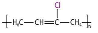 Cao su là vật liệu polymer có tính đàn hồi, được ứng dụng nhiều trong đời sống và sản xuất. Trong một mắt xích của cao su chloroprene, phần trăm về khối lượng của Cl là bao nhiêu? Biết cao su chloroprene có công thức như sau: (ảnh 1)