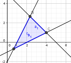 Biểu thức F = y - x đạt giá trị nhỏ nhất với điều kiện -2x + y ≤ -2; x - 2y ≤ 2; x + y ≤ 5; x ≥ 0 tại điểm S(x, y) có tọa độ là (ảnh 1)