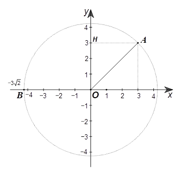 1. Trong mặt phẳng tọa độ \(Oxy,\) cho điểm \(A\left( {3;\,\,3} \right)\) và \(B\left( { - 3\sqrt 2 ;\,\,0} \right).\) Hỏi phép quay ngược chiều tâm \(O\) biến điểm \(A\) thành điểm \(B\) có góc quay bằng bao nhiêu độ? 2. Cho hình vẽ bên. Tính số đo góc \(ADC\) bằng bao nhiêu độ? (ảnh 2)