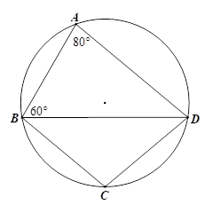      3.1. Cho tứ giác \(ABCD\) \(\left( {AD\,{\rm{//}}\,BC} \right)\) nội tiếp đường tròn. Biết \(\widehat {A\,} = 80^\circ \) và \(\widehat {ABD} = 60^\circ .\)       Góc \(BDC\) có số đo là bao nhiêu độ?       3.2. Trên mặt phẳng toạ độ \[Oxy\] cho \(A\left( { - 2;\,\, - 2} \right).\) Phép quay thuận chiều \[90^\circ \] tâm \[O\] biến điểm \[A\] thành điểm \[I.\] Khi đó, hãy tìm tọa độ của điểm \(I.\)  (ảnh 1)