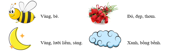 Tìm các từ chỉ đặc điểm của các sự vật trong tranh dưới đây: (ảnh 2)