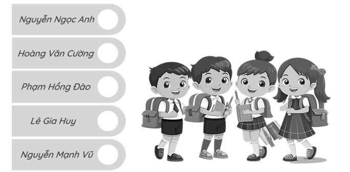 Sắp xếp tên các bạn theo thứ tự trong bảng chữ cái. (ảnh 1)