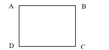 a) Vẽ hình chữ nhật ABCD có AB = 4 cm, BC = 3 cm. (ảnh 1)