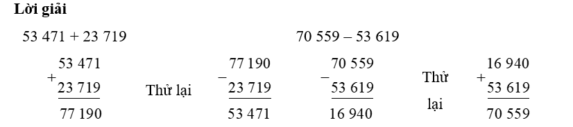 Tính rồi thử lại:  53 471 + 23 719 (ảnh 1)