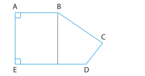 a) Vẽ đường thẳng đi qua B và vuông góc với ED. (ảnh 2)