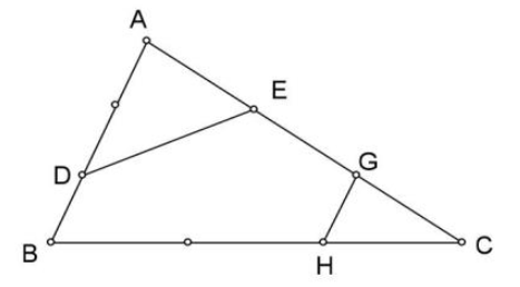 Tính diện tích hình BDEGH. (ảnh 1)