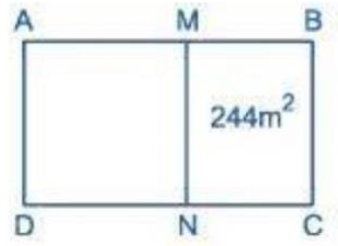 Tính diện tích thửa đất ban đầu. (ảnh 1)
