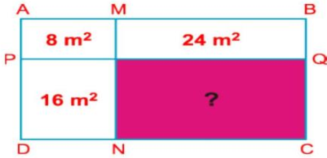 Bạn có biết diện tích hình chữ nhật còn lại có diện tích là bao nhiêu hay không? (ảnh 1)