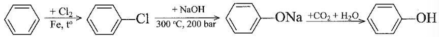 Khối lượng benzene cần thiết để điều chế được 9,4 kg phenol theo sơ đồ ở phần trên là (biết hiệu suất của cả quá trình là 42%) (ảnh 1)