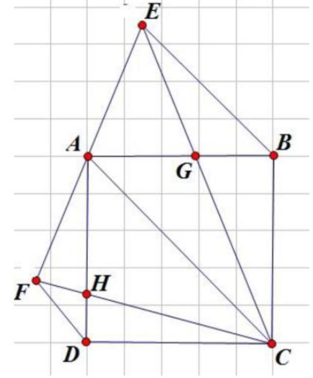 Tính diện tích tam giác CEF. (ảnh 1)