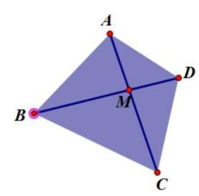 Tính diện tích các tam giác MAB, MBC, MCD biết rằng AD = 20cm; BC = 10cm và đường cao của hình thang bằng 12cm. (ảnh 1)