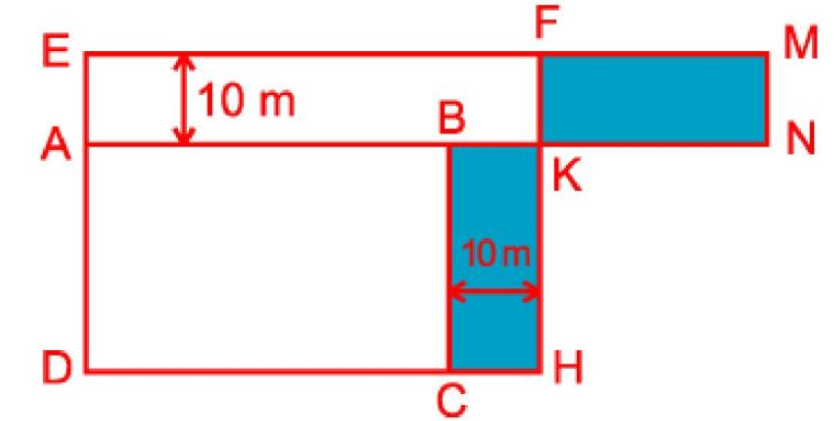 Tính diện tích phần mới mở thêm. (ảnh 1)