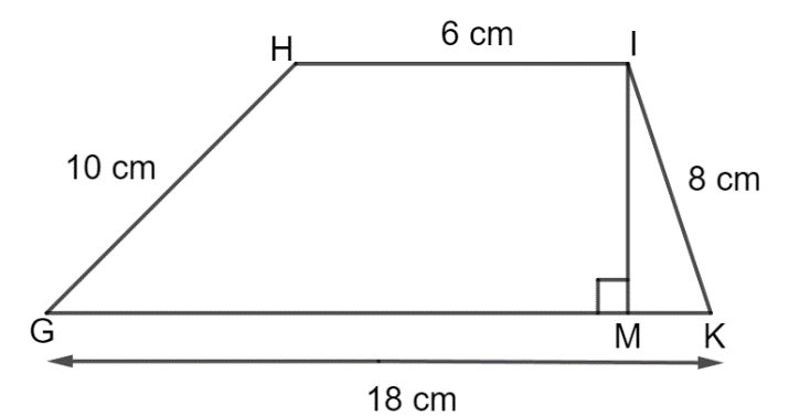 .. là đường cao.  Cạnh GM vuông góc với cạnh ... (ảnh 1)
